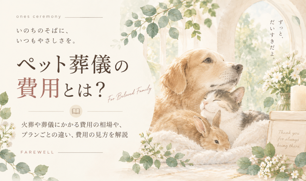ペット葬儀 費用